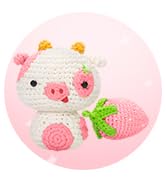 crochet kit-Strawberry Cow