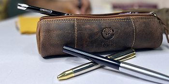 leather pencil cases for adults