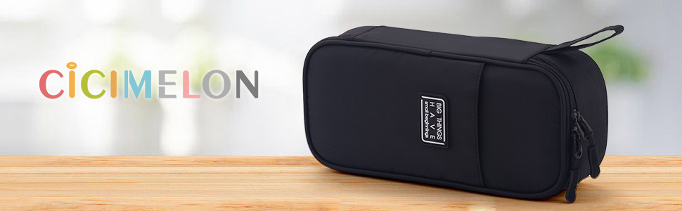 black pencil case