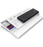 Acrylic Computer Keyboard Stand with Wrist Rest & Storage Tray - Yikola 3-Level Angle Adjustable ...