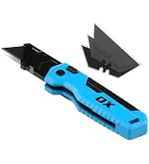 OX Pro Folding Utility Knife with Blade Storage - Construction Knife Heavy Duty - Navaja De Trabajo