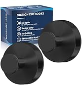 MOTAIPEAK Suction Cup Hooks for Shower,2Pcs Shower Hooks for Inside Shower,No Drill Towel Hooks f...