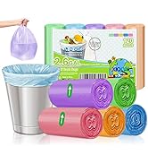 Small Garbage Bags 2.6 Gallon Colorful Trash Bags,120 Counts Bathroom Garbage Bags ...