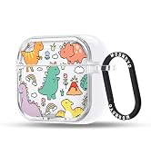 MOSNOVO Case for Airpods 4, Protective Clear Case with Shockproof Dual Layer Hard Luxe Metal Ring...