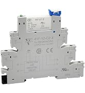 ZGSZJHF Miniature Power Relay 110V AC/DC HF41F/60-ZS 5 Pin 1NO 1NC 6A SPDT with LED Indicator wit...