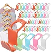 SLMT Clothes Hanger Connector Hooks 50PCS Space Saving Hanger Extender Hooks Closet Organizer for...