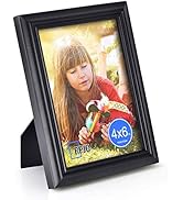 RPJC Solid Wood 4x6 inch Picture Frames and High Definition Glass for Table Top Display and Wall ...