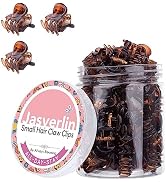 JASVERLIN Small Hair Claw Clips, Fine Thin Short Hair Accessories for Women Girls, Mini Tiny Claw...