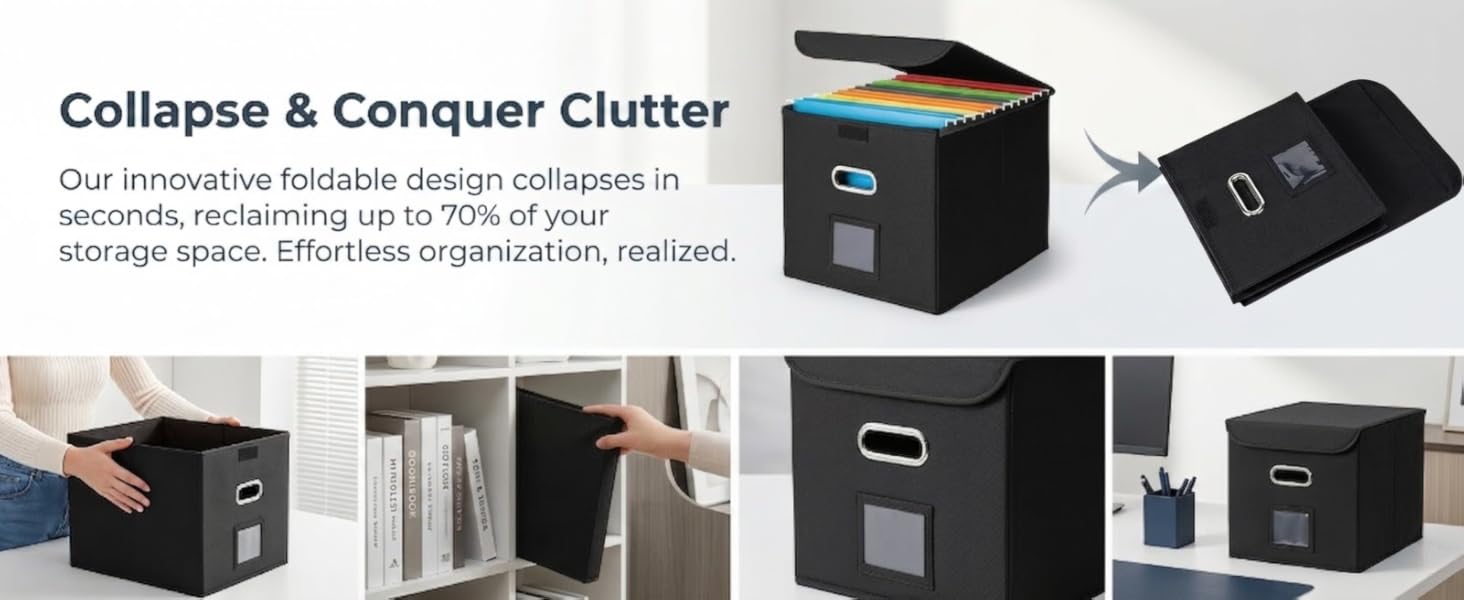 Designed with convenience in mind, our file storage box helps to elevate your efficiency