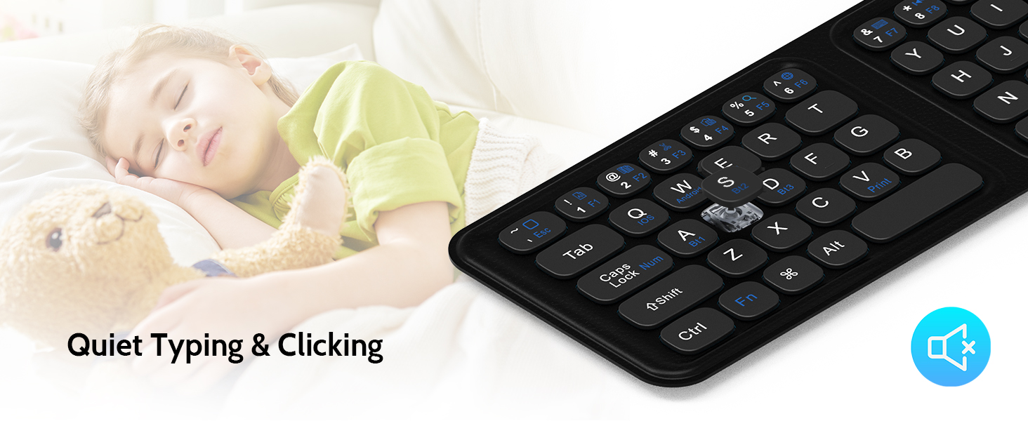 Foldable Bluetooth Keyboard