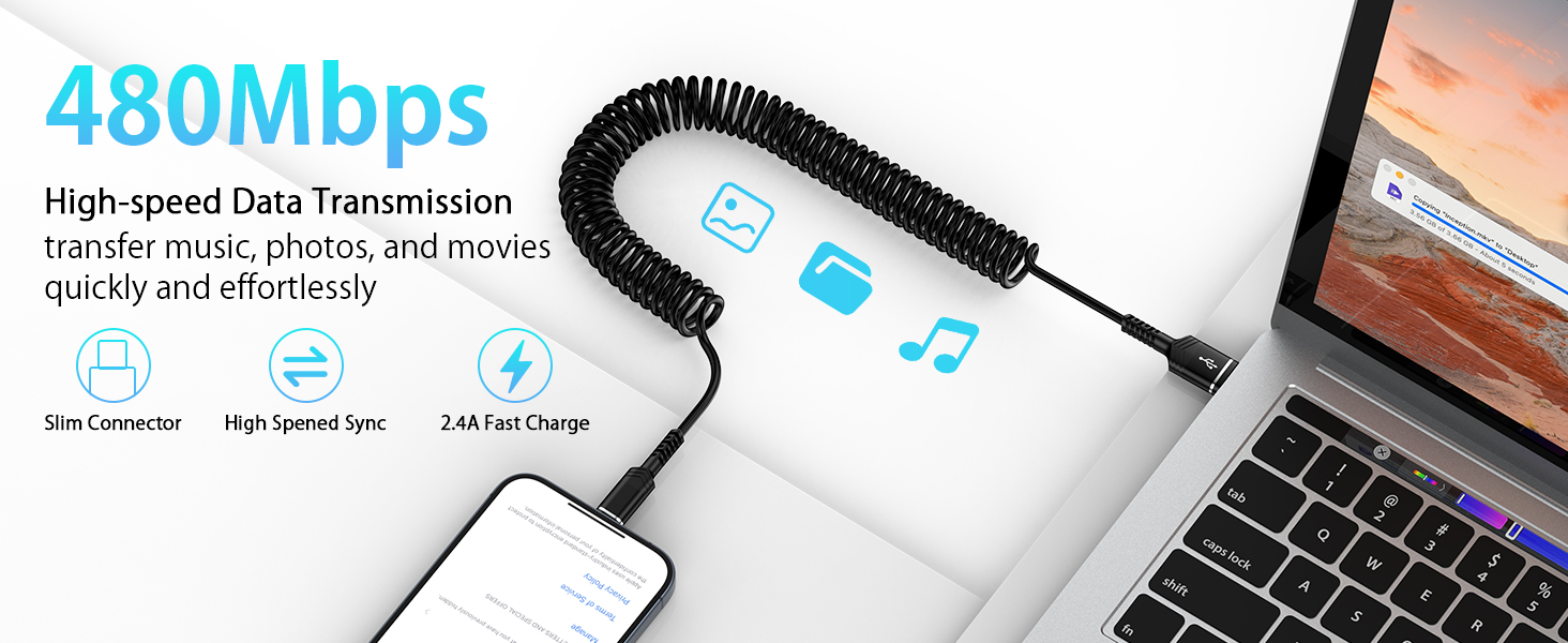 iphone 16e car charger android auto iphone 16 pro max coiled usb c cable retractable car charger