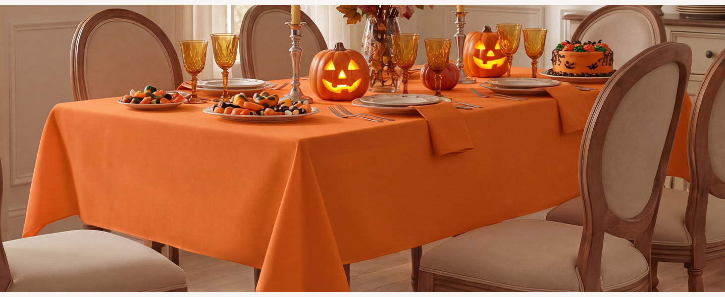 Halloween, Fall, Orange, Tablecloths