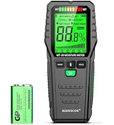 RDINSCOS Pinless Moisture Meter for Wall, Wood & Masonry – Non-Invasive Digital Moisture Detector...
