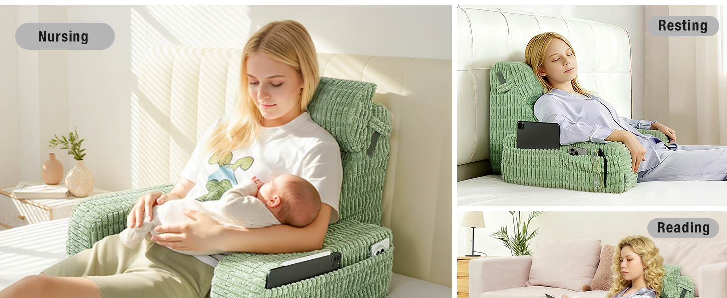 reading pillows for sitting in bed adult