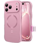 CAPRARO Magnetic for iPhone 18 Pro Case iPhone 17 Pro Case Wavy Shockproof Drop Protection
