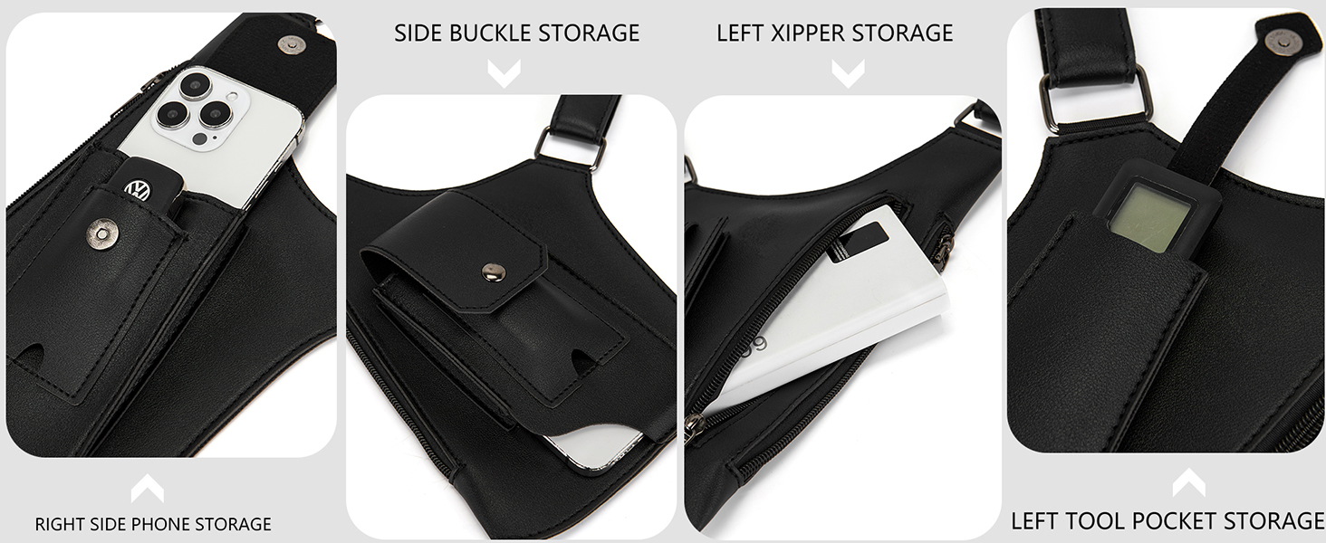 Double Shoulder Armpit Bag for Men