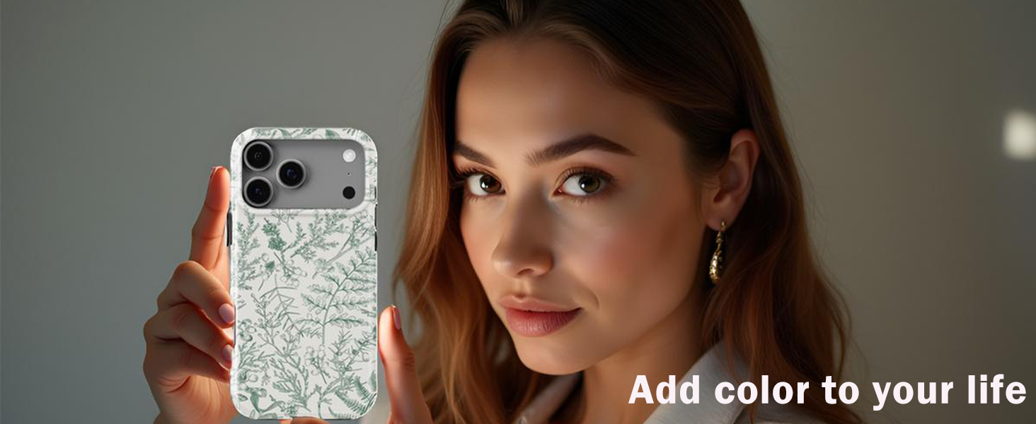 green floral magsafe case