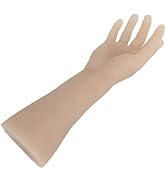 Pongnas Tattoo Practice Arms, Realistic Silicone Displaying Tattooing Training Arm for Shop (Righ...