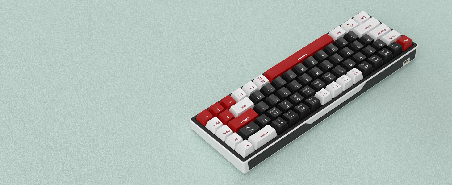 Mixed-Color Configuration Keyboard