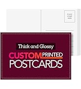 4 x 6" Thick Custom Printed Postcards, Personalized Printable Post Cards, Upload or Design Your T...