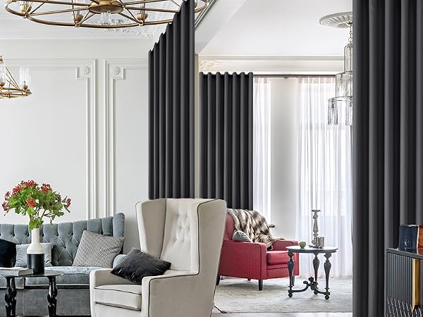 room darkening curtains