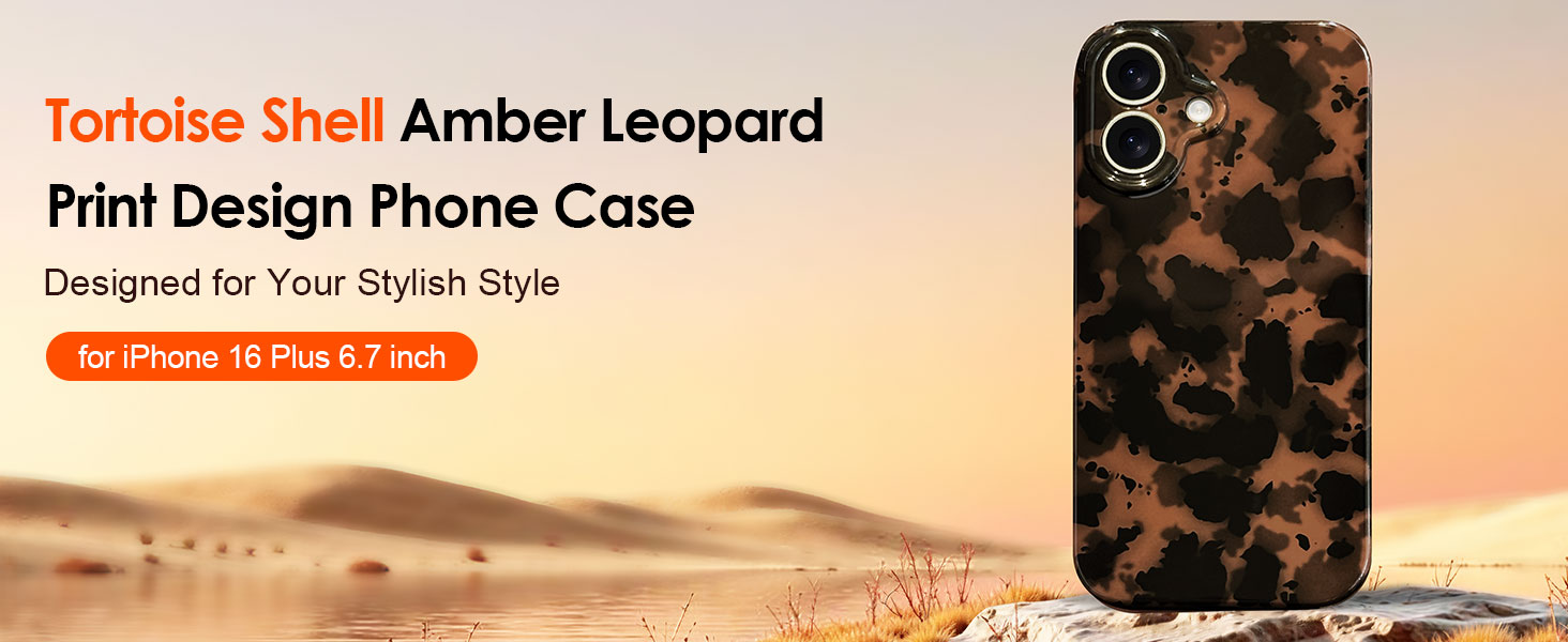 Tortoise Shell Phone Case iPhone 16 Plus Case