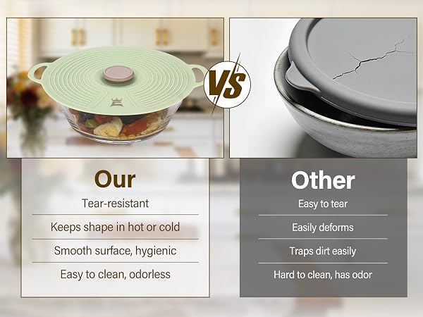 Silicone Lids for Bowl 3 Pack