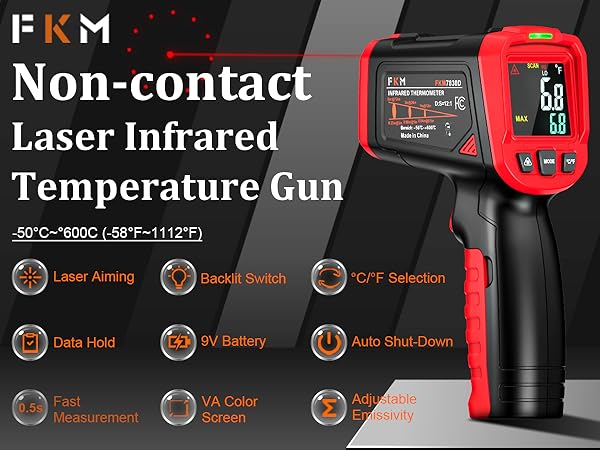 infrared thermometer gun,temperature gun