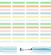 HOFASON Large Travel Toothbrush Holders Covers in Bulk 8x1.2x0.8 inches, Kids Classroom Pla...