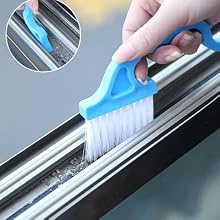 Handheld window groove gap brush