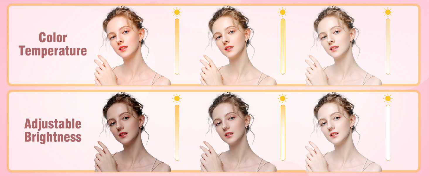 adjustable temperature brightness