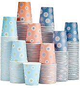 SIUQ 300 Pack 8 OZ Paper Cups, Disposable Coffee Cups without BPA, Hot/Cold Beverage Drinking Cup...