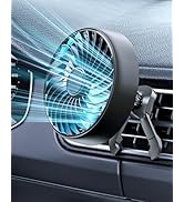 xuenair USB AC Fan for Car SUV Van Pickup Truck RV Vehicles Air Vent, Car Vent Fan to Boost Cooli...