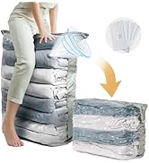 TAILI Vacuum Storage Bags 4 Pack, Jumbo Cube (31x40x15 Inch), Extra Large Vacuum Seal Bags for Cl...