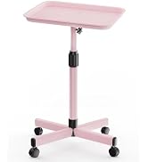 VERYTOP Salon Tray on Wheels, Adjustable Tattoo Tray Rolling Trolley Cart for Hair Stylist Rollin...