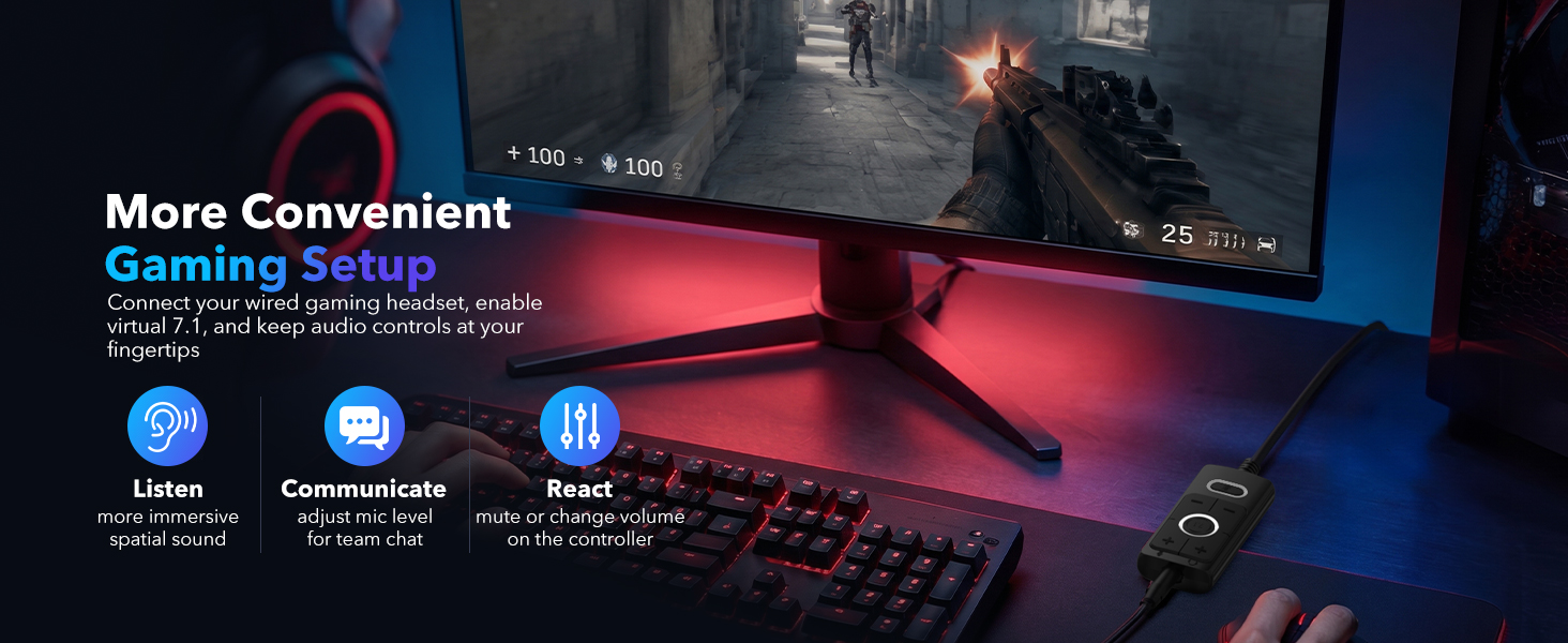 Convenient Gaming Setup
