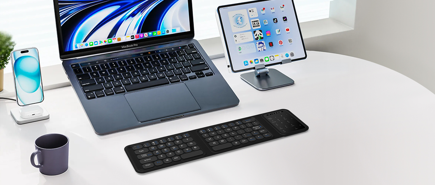 Foldable Bluetooth Keyboard