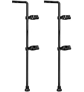 VIVIDA Black Chain Link Drop Rod 1-5/8" x 32", Fence Gate Cane Bolts Drop Rod Pin Latch for Singl...