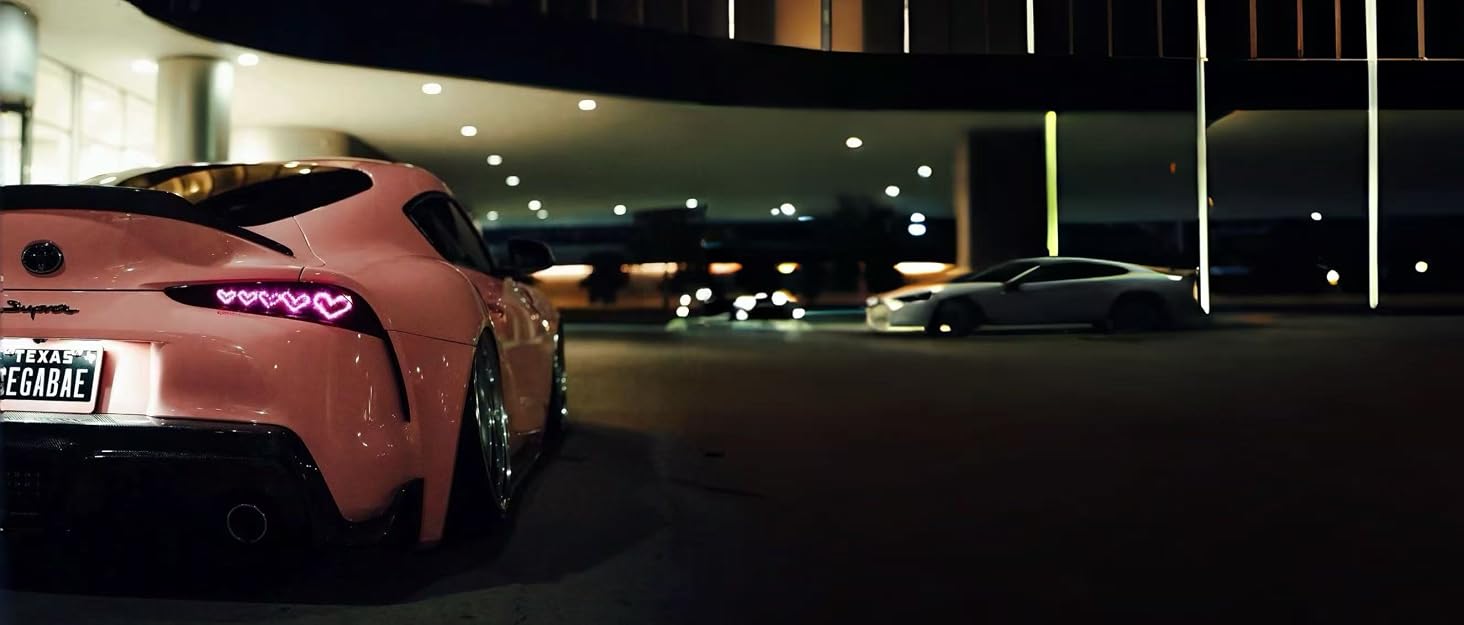 pink car