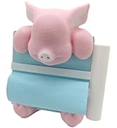 RhyNSky Pig Sticky Note Holder Pop-up Note Dispenser Cute with Pen Holder for Desk Office Accesso...
