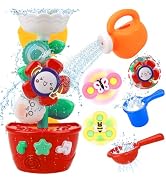 Baby Bath Toys for Kids 1-3 Toddler Suction Cup Spinning Bath tub Toys Sensory Toys for 1 2 3 4 Y...