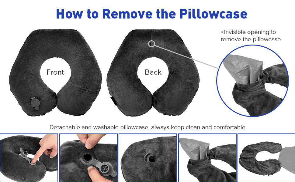 inflatable neck pillow for traveling