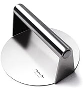 Meykers Smash Burger Press 6.3” Burger Smasher | for Griddle Grill Pan Skillet | Weight Gain Flat...