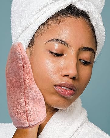 Eurow Microfiber Makeup Removal and Facial Cleansing Cleaning Mitt
