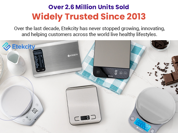 Etekcity has brought over 2.6 million users a yummy healthy life style since 2013