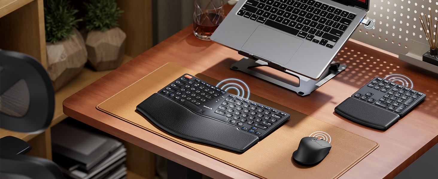 Wireless Ergonomic Keyboard Mouse Combo EKM04 new A+ page (12)
