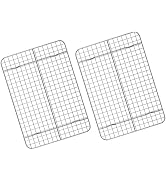 Cooling Rack Set of 2, Deedro Stainless Steel Oven Safe Grid Wire Cookie Cooling Racks for Baking...