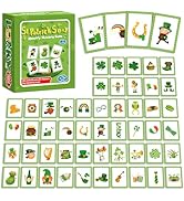 gisgfim 50 Pairs Memory Matching Game St. Patrick's Day Concentration Memory Games for Kids Educa...