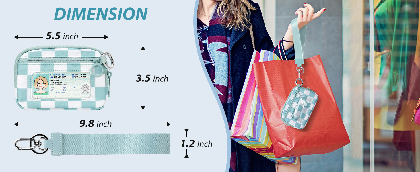 iris wallet small mini keychain wristlet wallets for women coin pouch purse card holder change girl