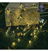 ANGMLN Solar Firefly Lights, 30 LED Solar Fireflies Lightning Bugs Fairy String Lights Outdoor De...